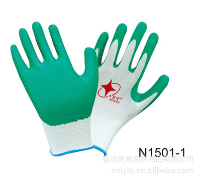 【熱銷正品星宇白尼龍丁腈手套、假一賠十、勞保手套批發(fā)】價格,廠家,圖片,防護手套,臨沂同富勞保用品-
